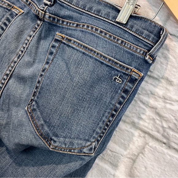 Rag & Bone Women’s 26” Dre Ada Brigade Distressed Blue Skinny Jeans W1590K510ADB - Picture 7 of 13